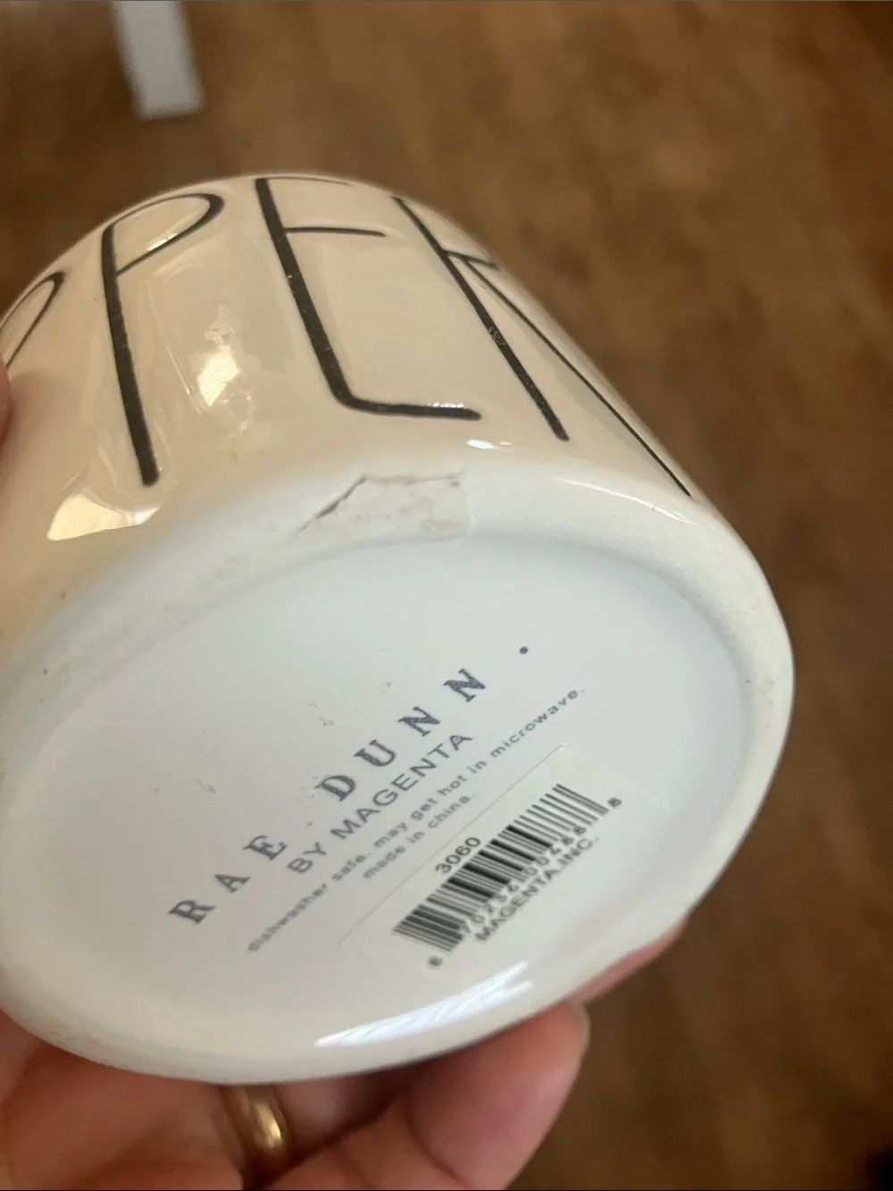 Rae Dunn White Ceramic Jar with Black 'PEPPER' Lettering